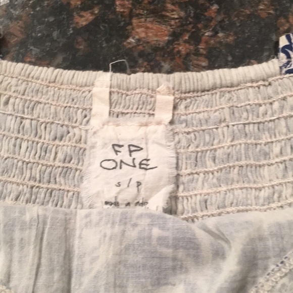 Free People O Cropped-Fringed-Spaghetti String Top - Picture 4 of 5